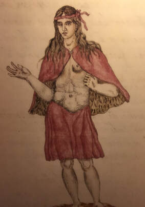 Picture af Første tegning af en guanche-kvinde